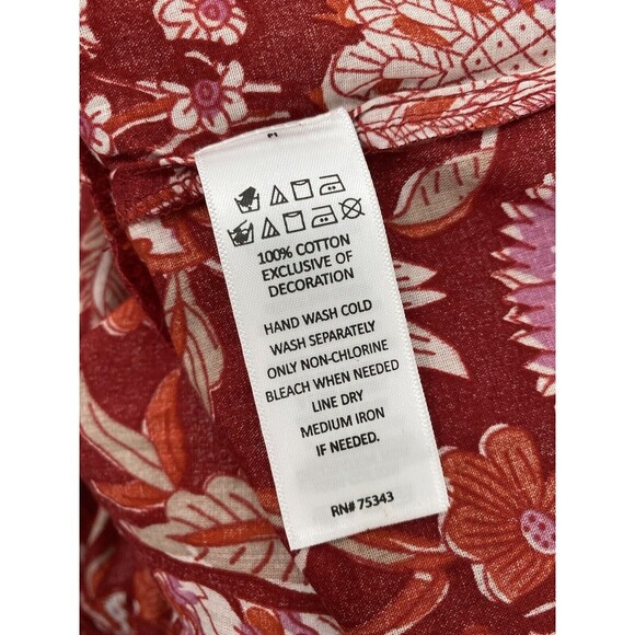 Rachel Zoe NWT Top As Worn On TV Home Economics Red Paisley Needlepoint Size S - Picture 7 of 7